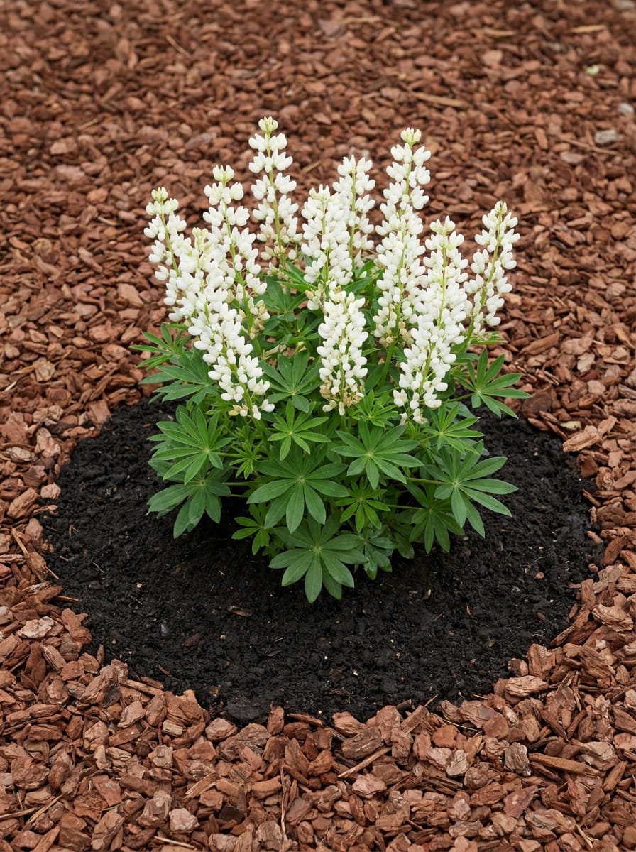 Lupine, Lupinus 'Gallery White'