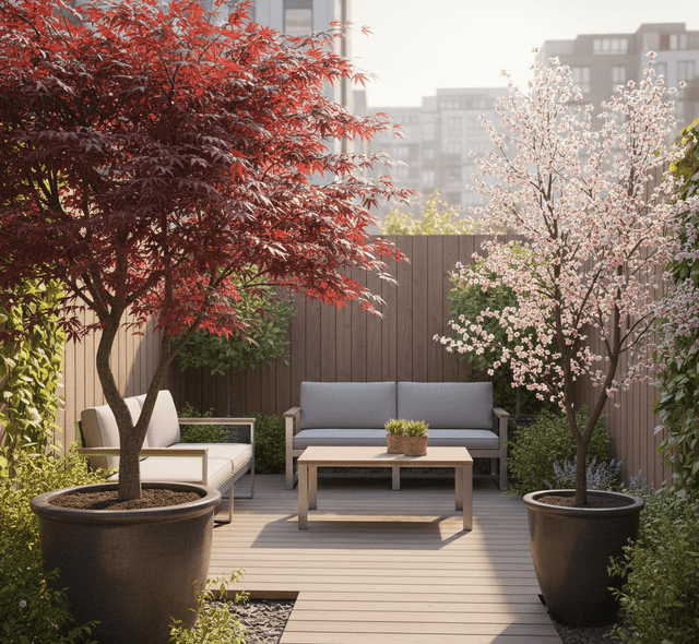 Bomen voor een kleine tuin